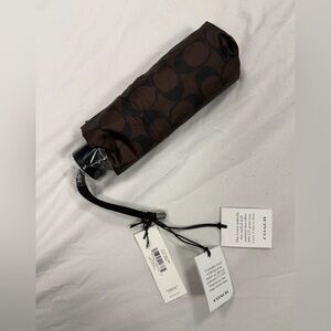 NWT Coach UV Protection Signature Mini Umbrella - Factory Sealed